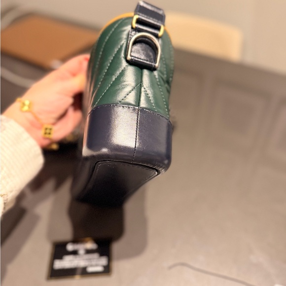 Chanel Green and Tan Quilted Small Gabriel Bag - Picture 10 of 13